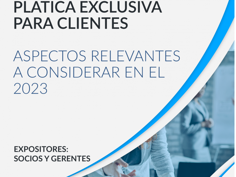Aspectos relevantes a considerar en 2023